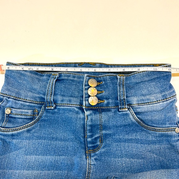 DKNY Kids Jeans Size 10 Skinny Stretchy Denim School Girls Thick Pockets High - Picture 10 of 11